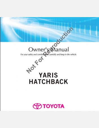 toyota yaris 130 series 2011-2012 owners manual